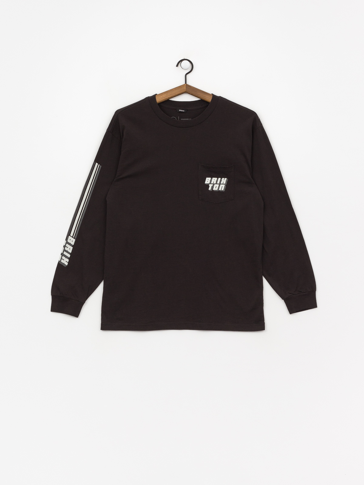 Brixton Chiba Stt Pkt Longsleeve (washed black)