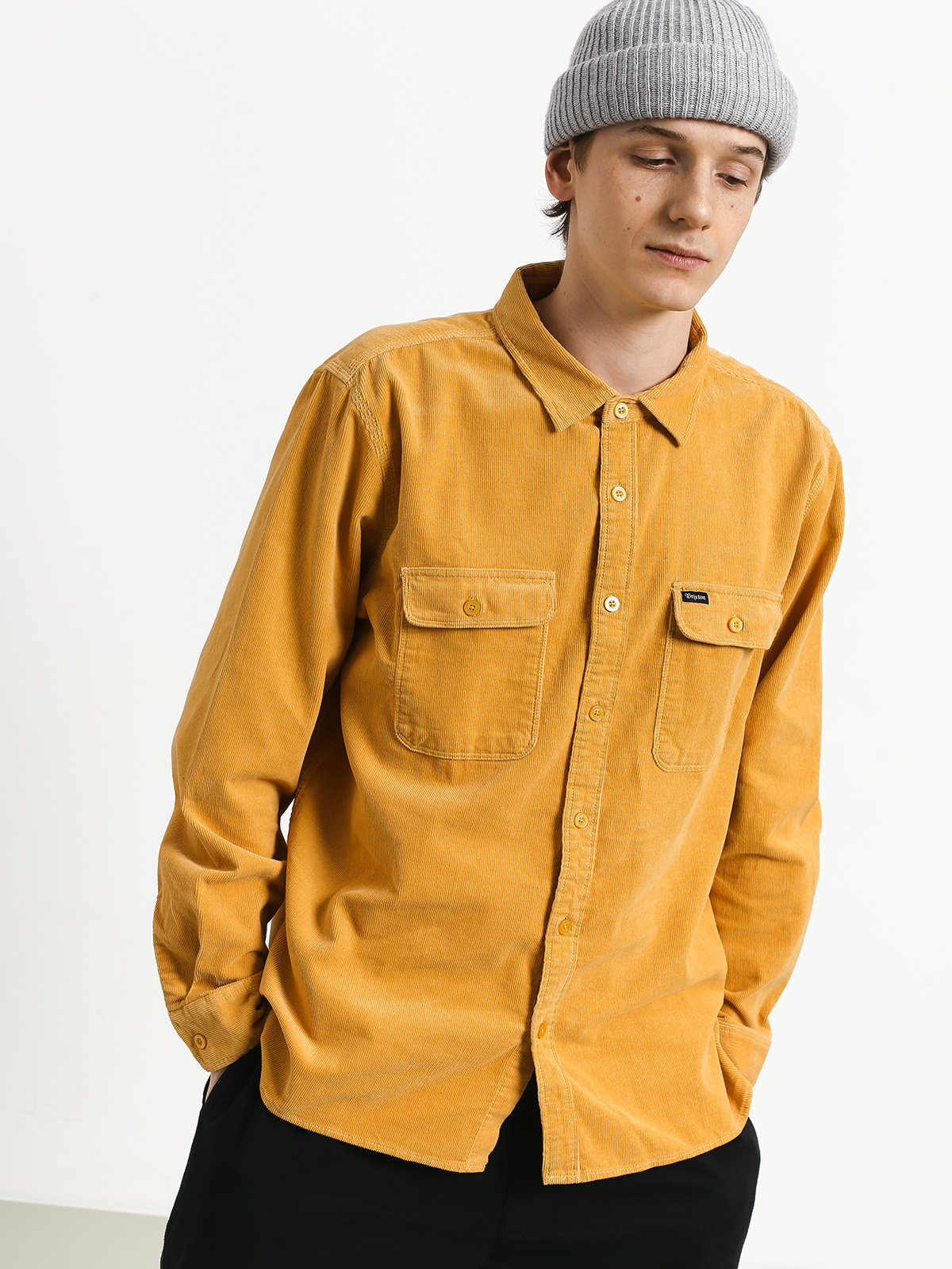 Brixton Archie Flannel Shirt (nugget gold)