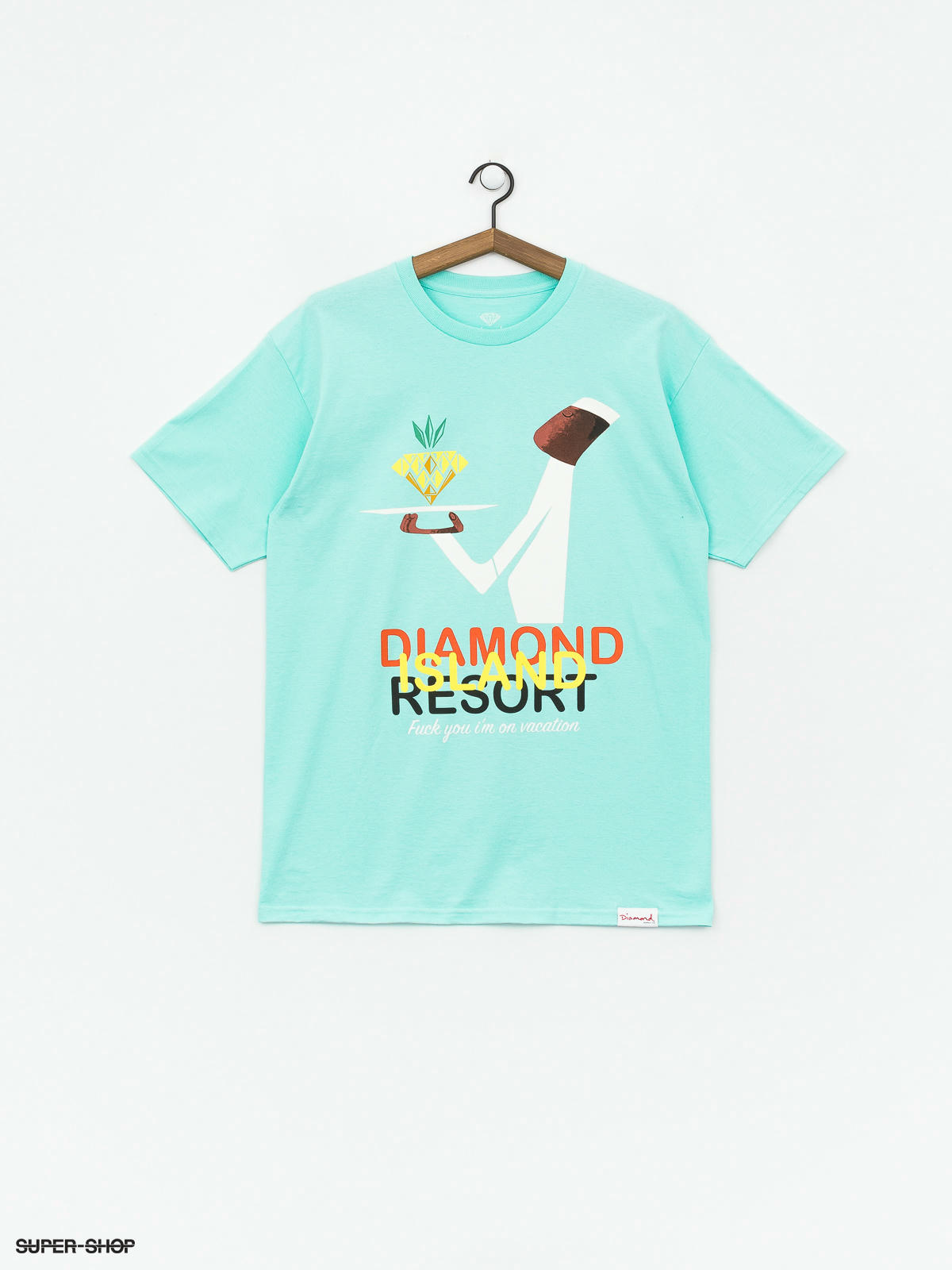 diamond supply co blue shirt