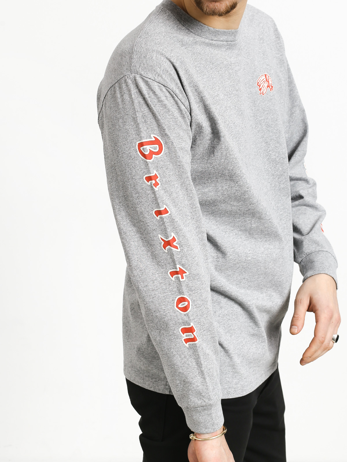 Brixton Primo Stt Longsleeve (heather grey)