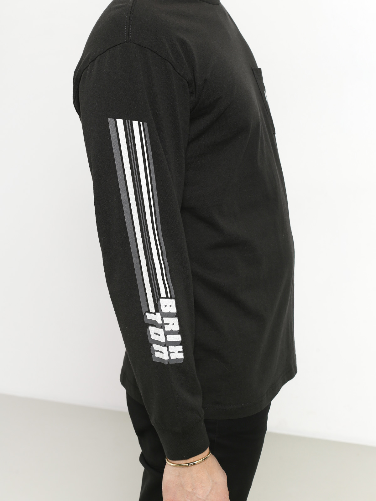 Brixton Chiba Stt Pkt Longsleeve (washed black)