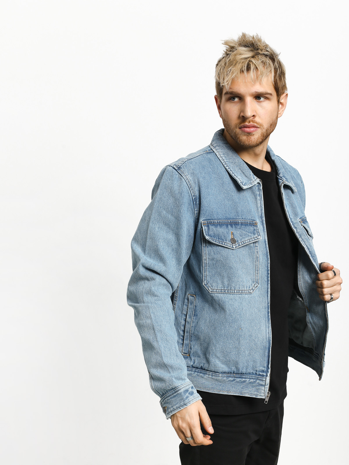 denim garage jacket