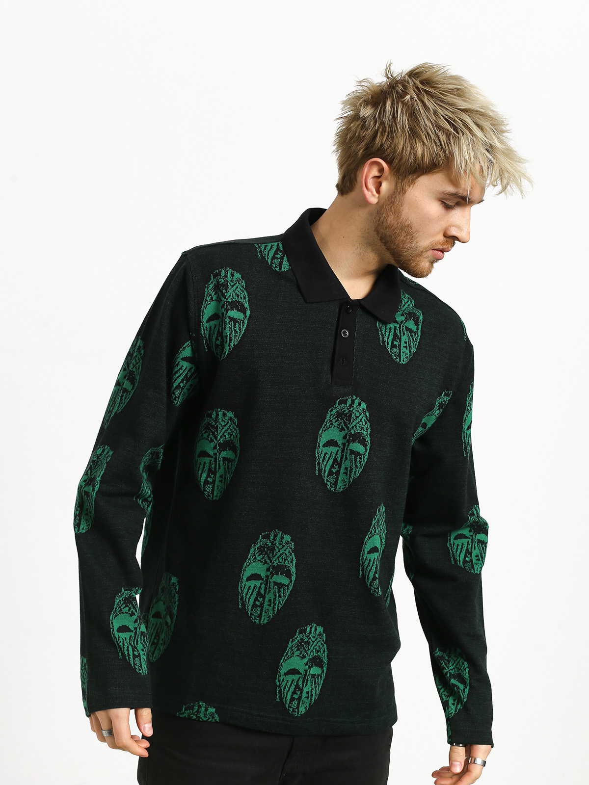 stussy long sleeve polo