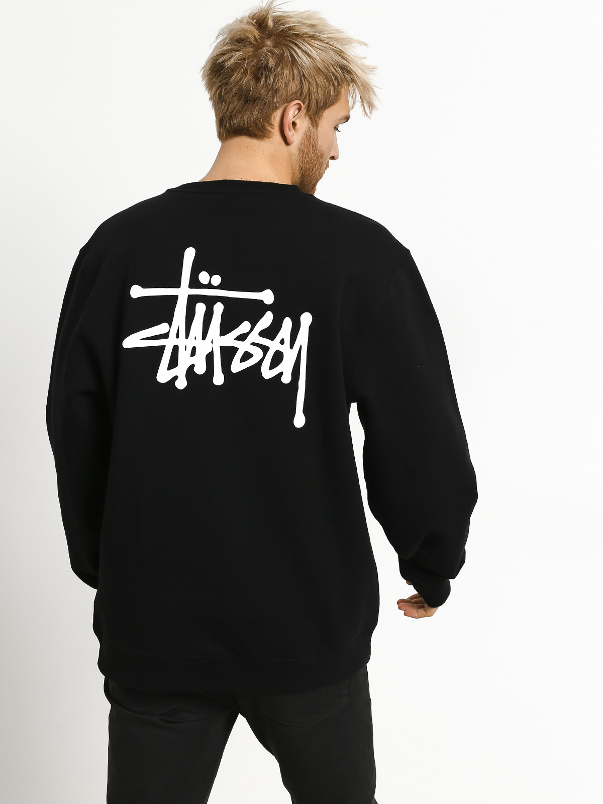 Stussy Basic Crew Sweatshirt (black)
