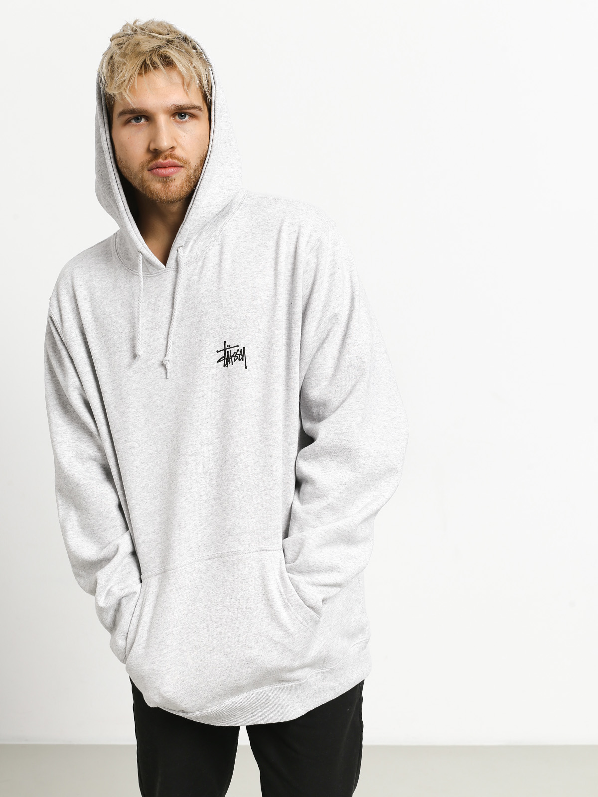 Stussy Basic HD Hoodie (ash heather)