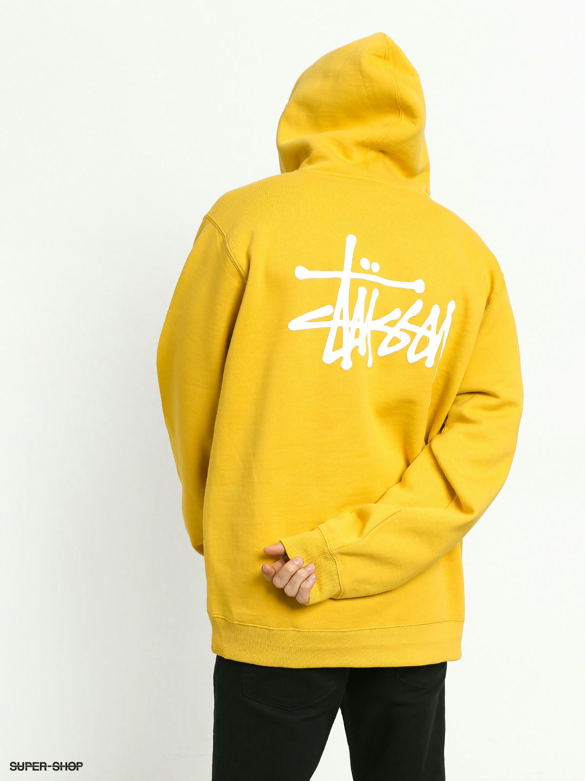 stussy yellow sweater