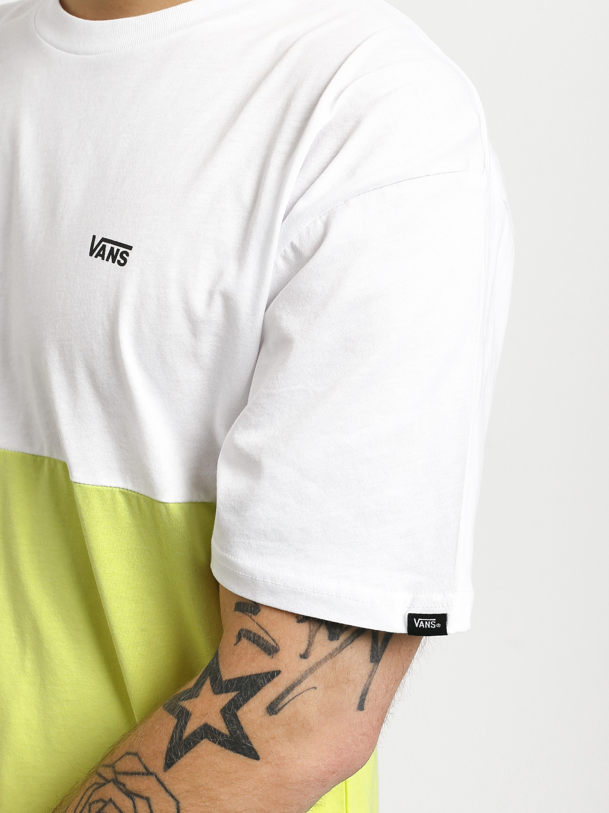 Vans ColorBlock T-shirt (white/sunny lime)