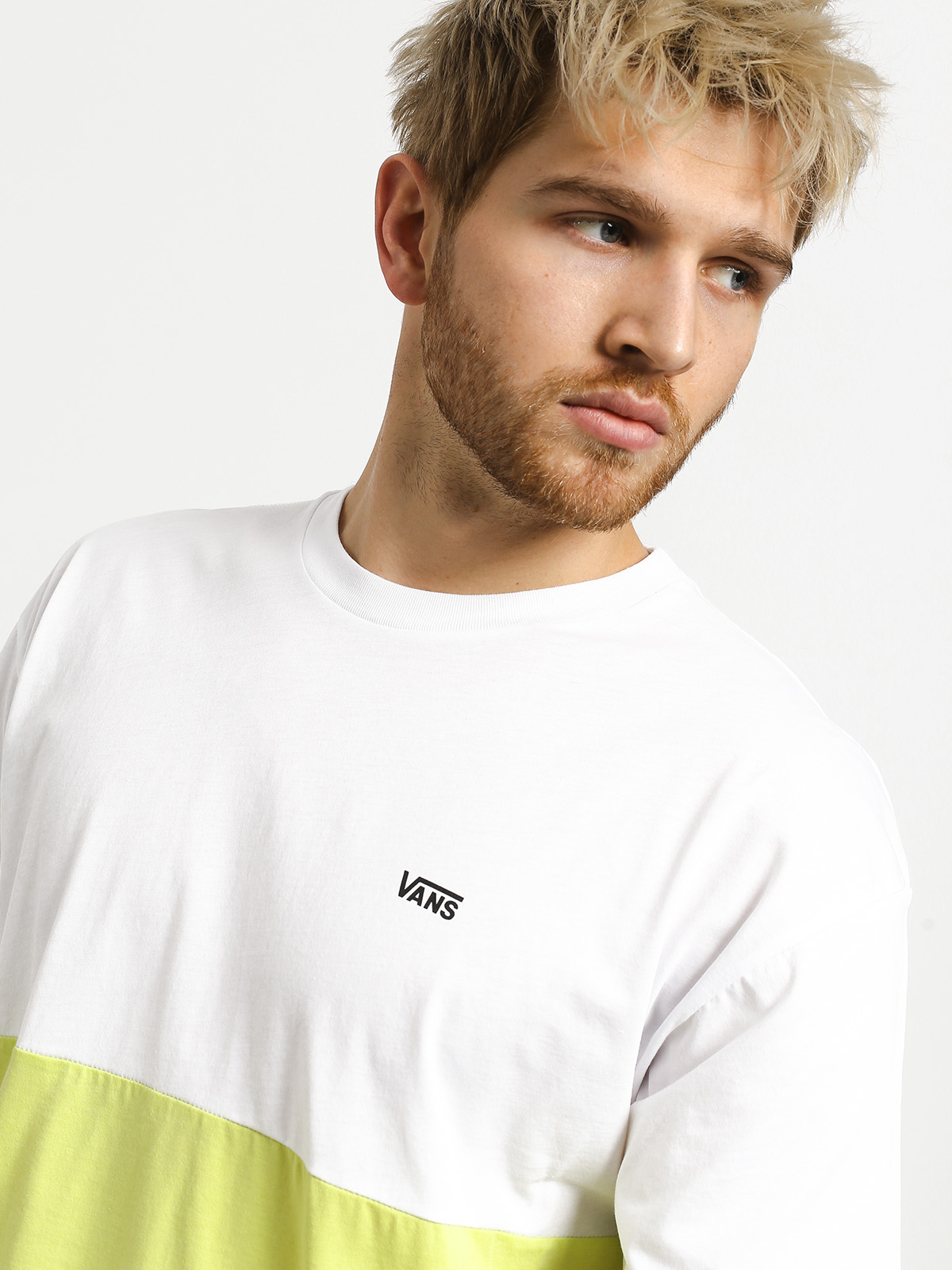 Vans ColorBlock T-shirt (white/sunny lime)