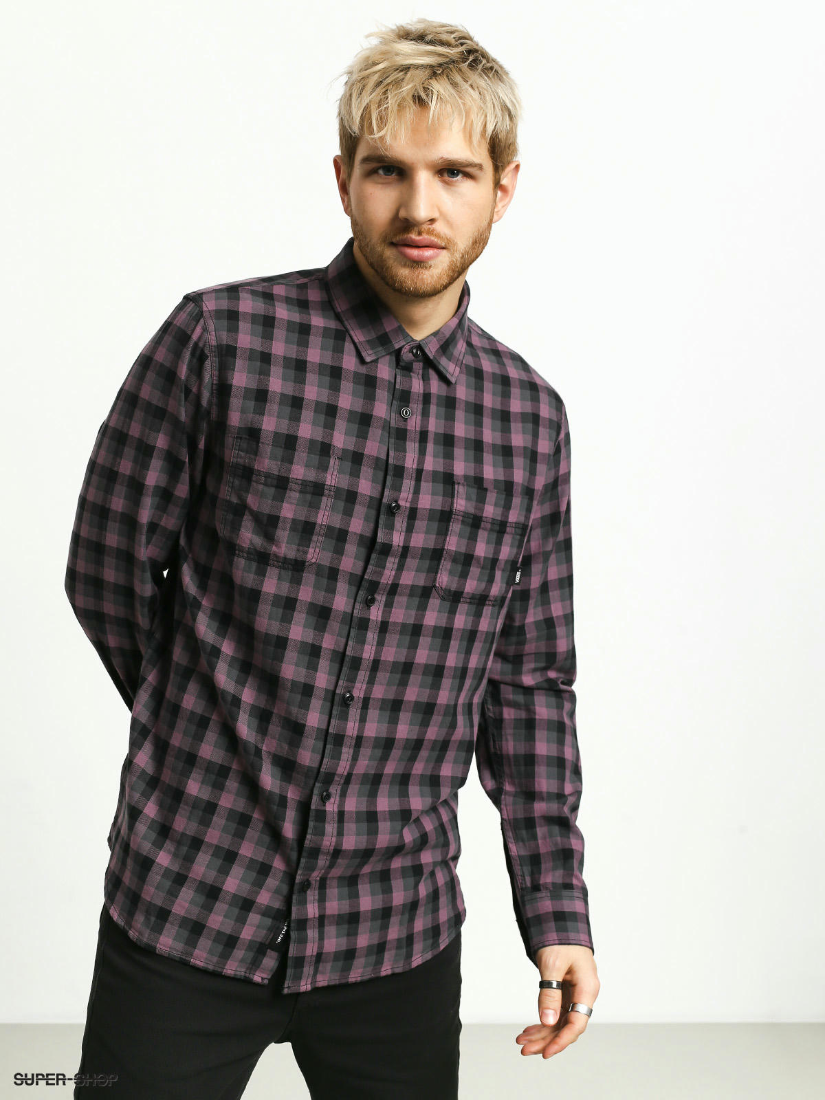 vans check shirt mens