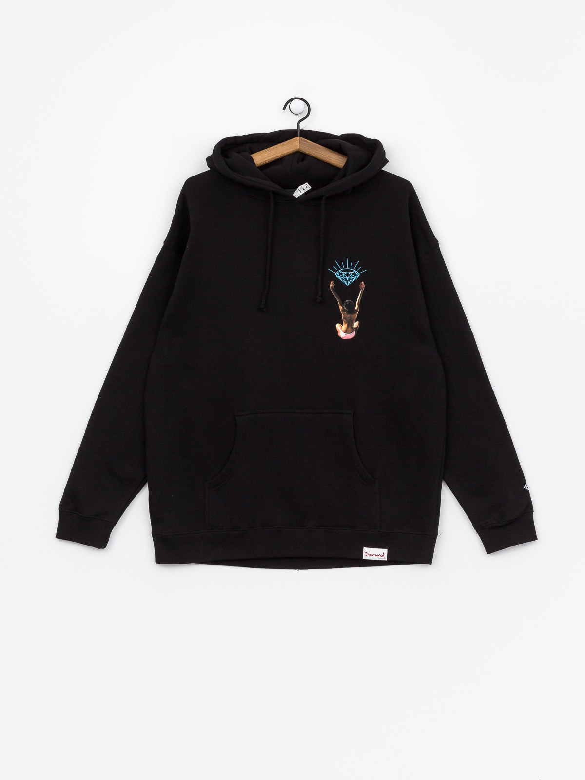 Diamond Supply Co. Fishing For Compliments HD Hoodie black black