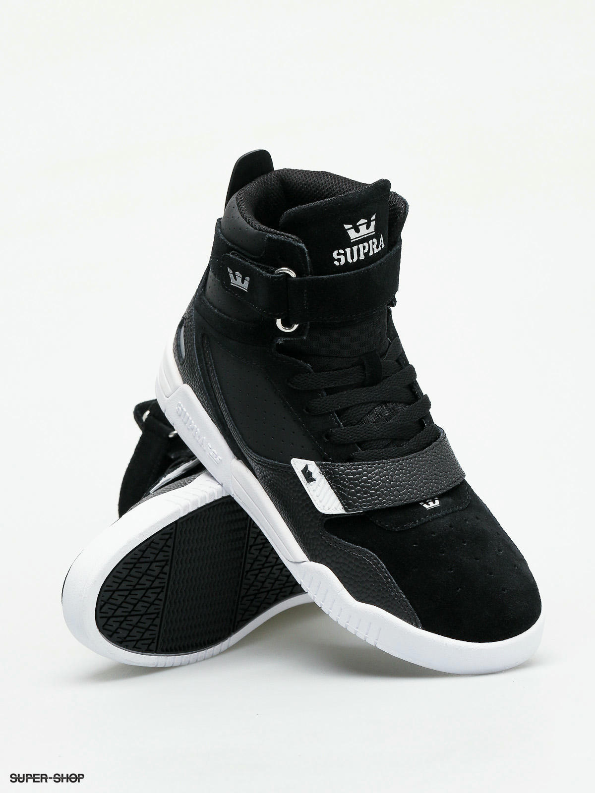 Nike supra high 2025 shoes silver black