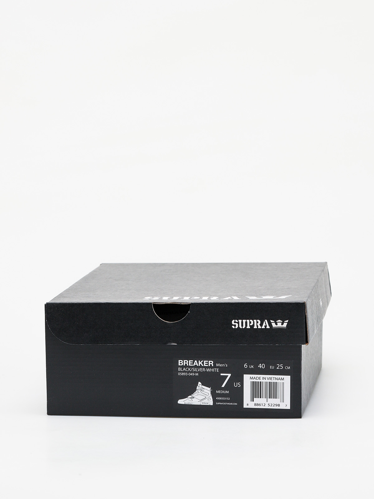 Supra Breaker Shoes (black/silver white)