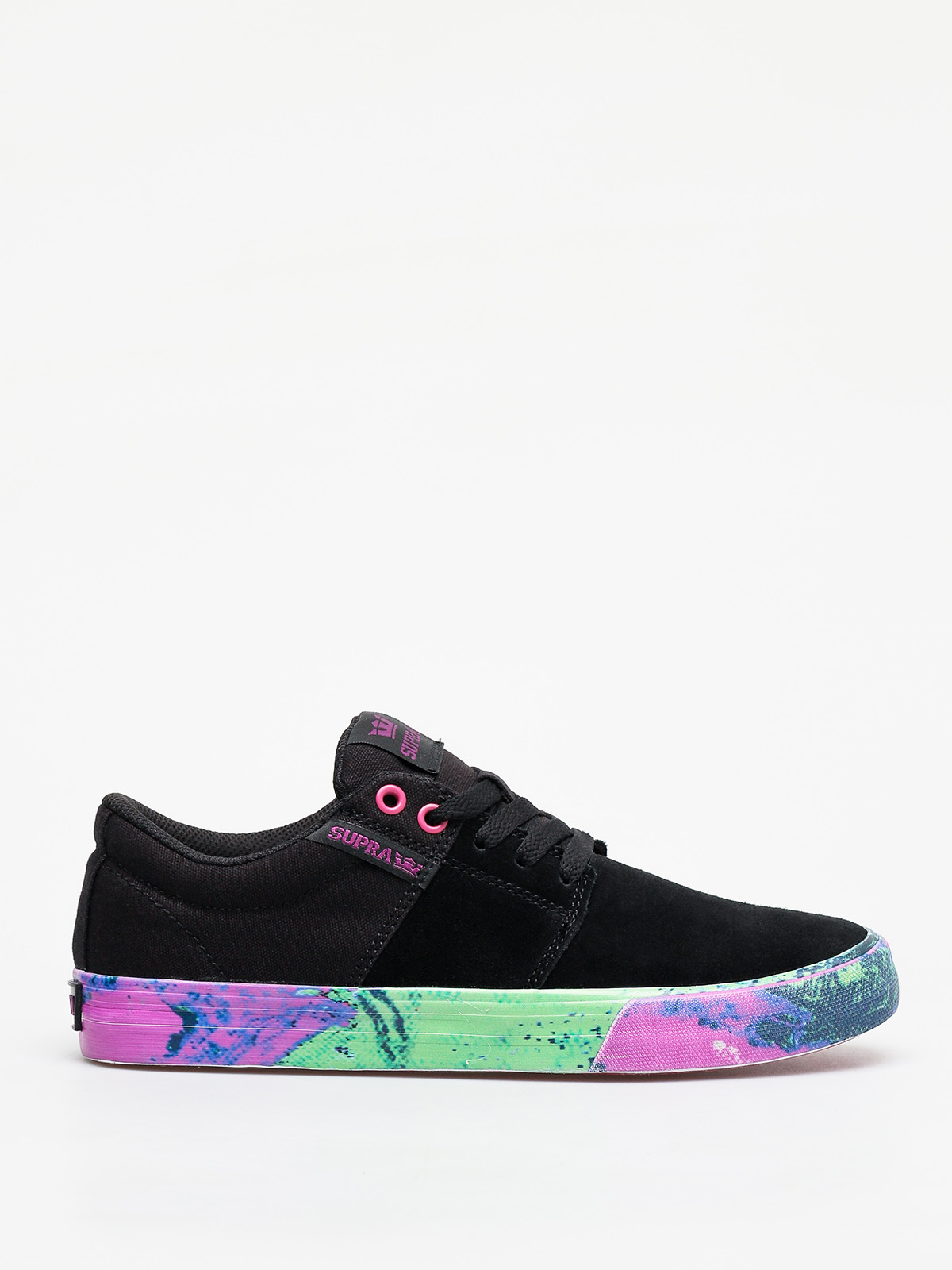 Supra Stacks Vulc II Shoes (black neon acid)