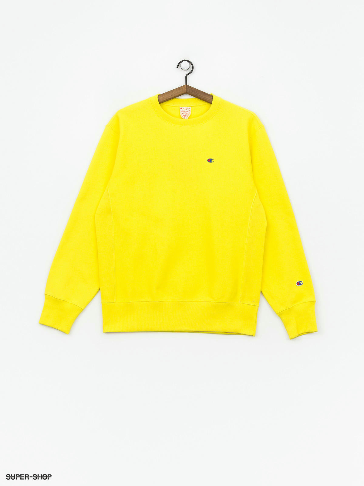 champion yellow crewneck