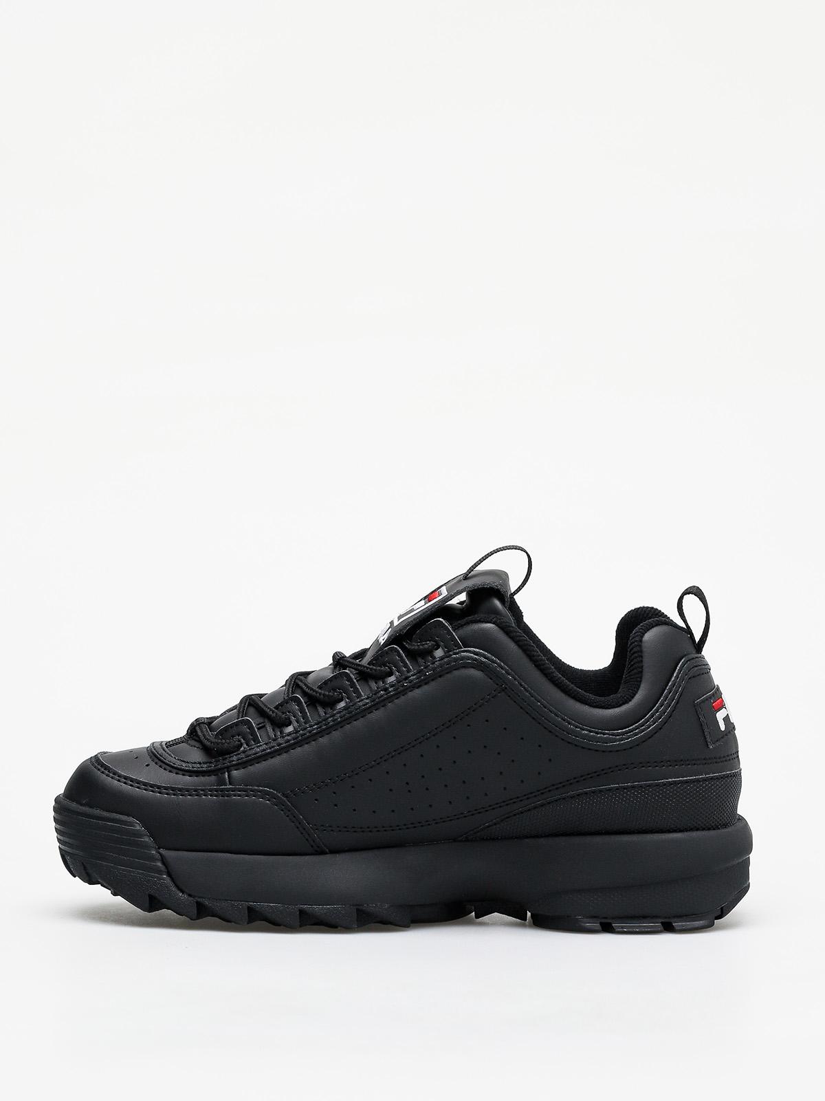 fila disruptor low wmn all black