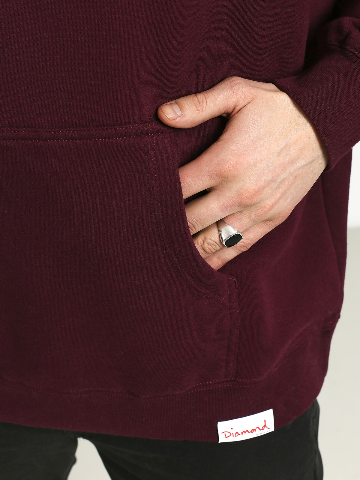 Diamond Supply Co. Fishing For Compliments HD Hoodie (burgundy)