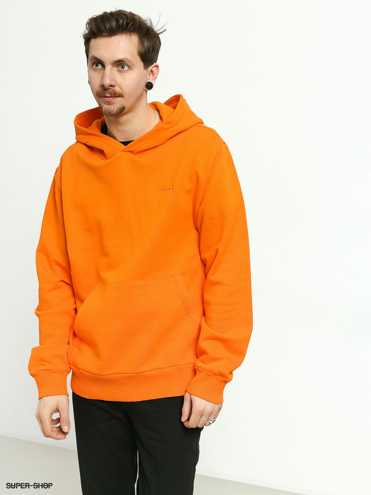 orange oversized hoodie