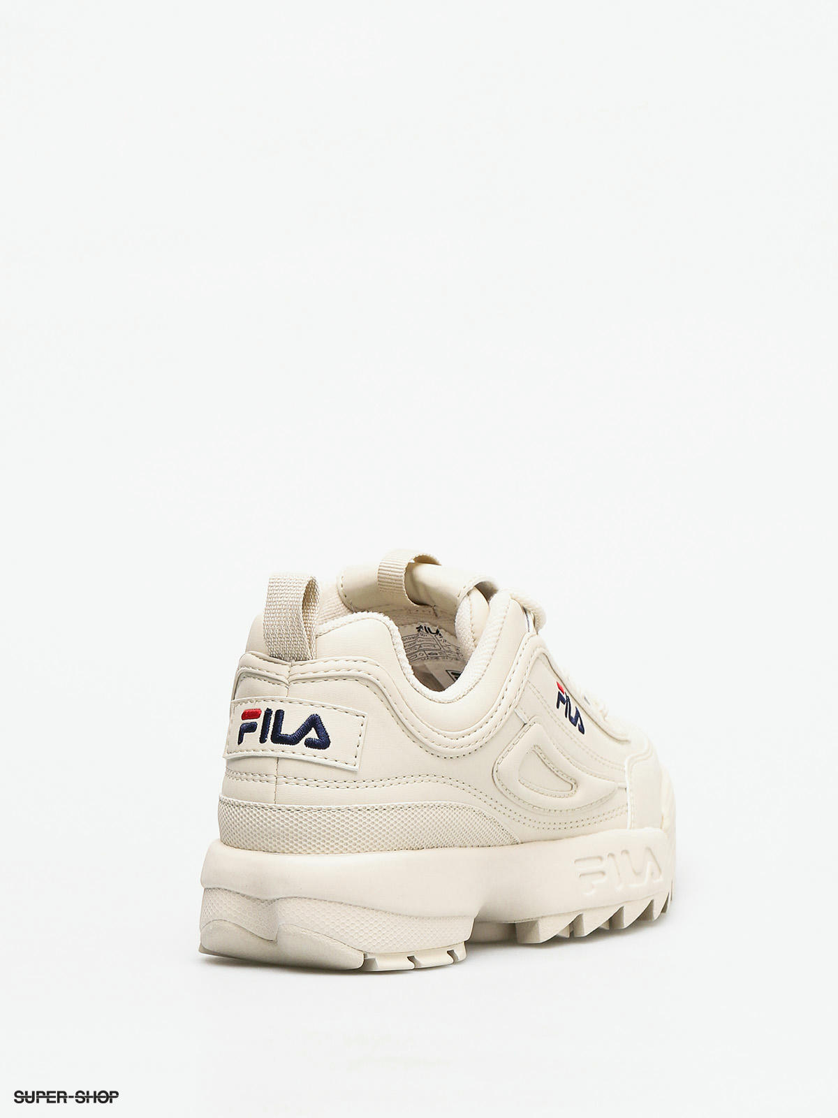 fila antique white trainers