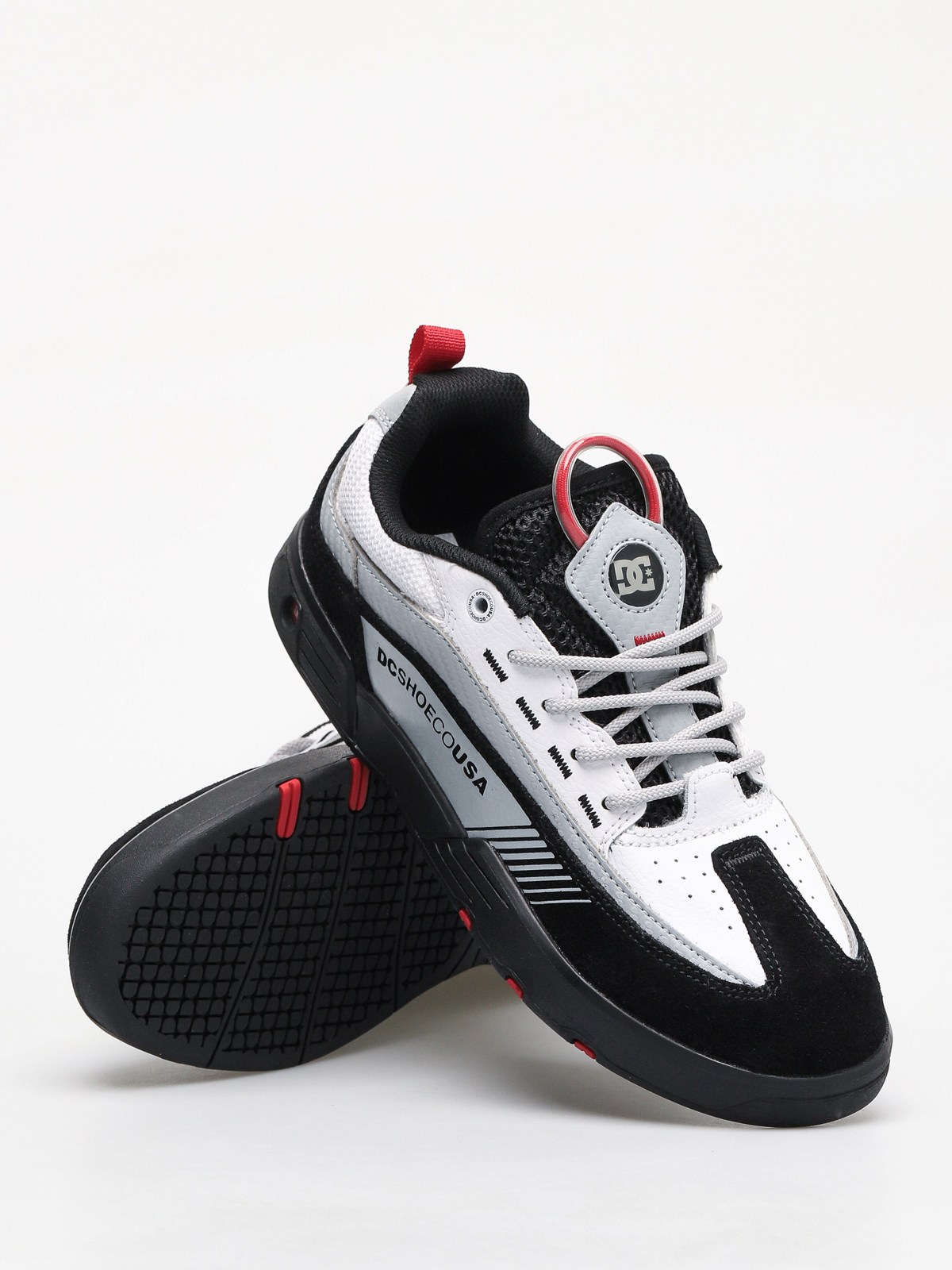 DC Legacy 98 Slim Shoes (black/white/red)