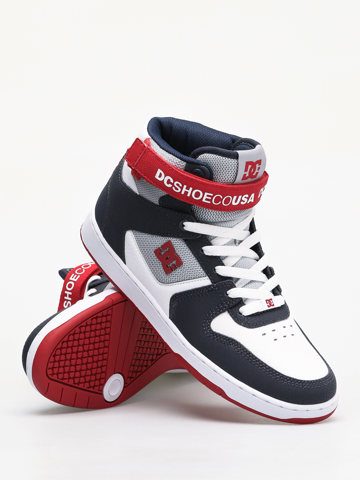 DC Pensford Shoes (white/navy/red)
