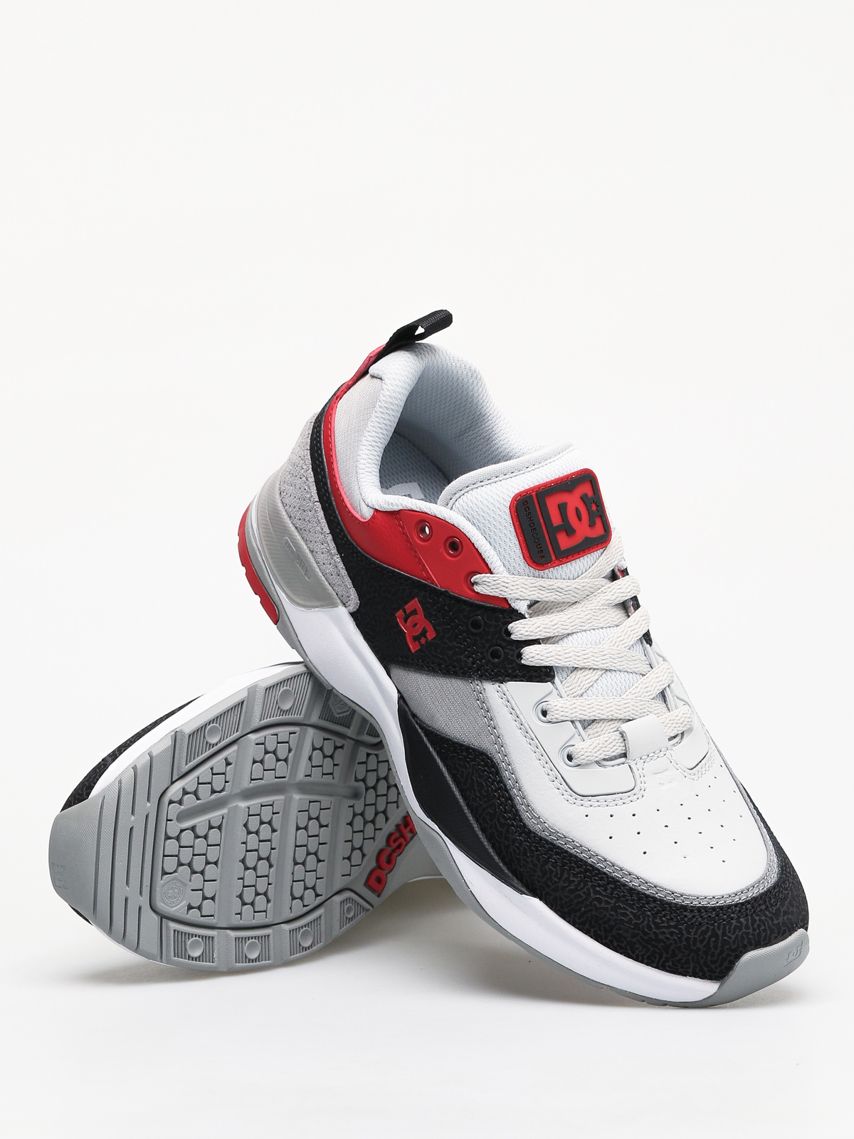 NEW DC Men\'s E.Tribeka SE Skate Shoes Black Red Gray Sneaker Size 10.5 DC Men main image 2