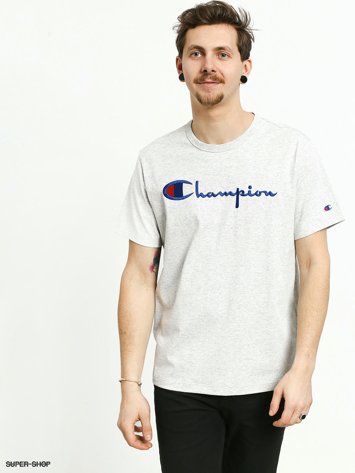 big logo champion t shirt