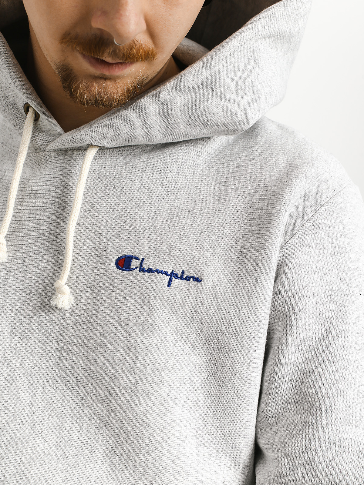Champion Premium Reverse Weave Hooded Sweatshirt HD Hoodie - grey 