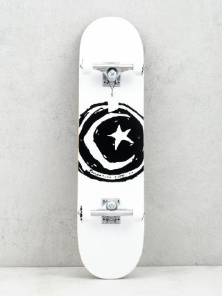 Foundation Star And Moon Skateboard (white/black)
