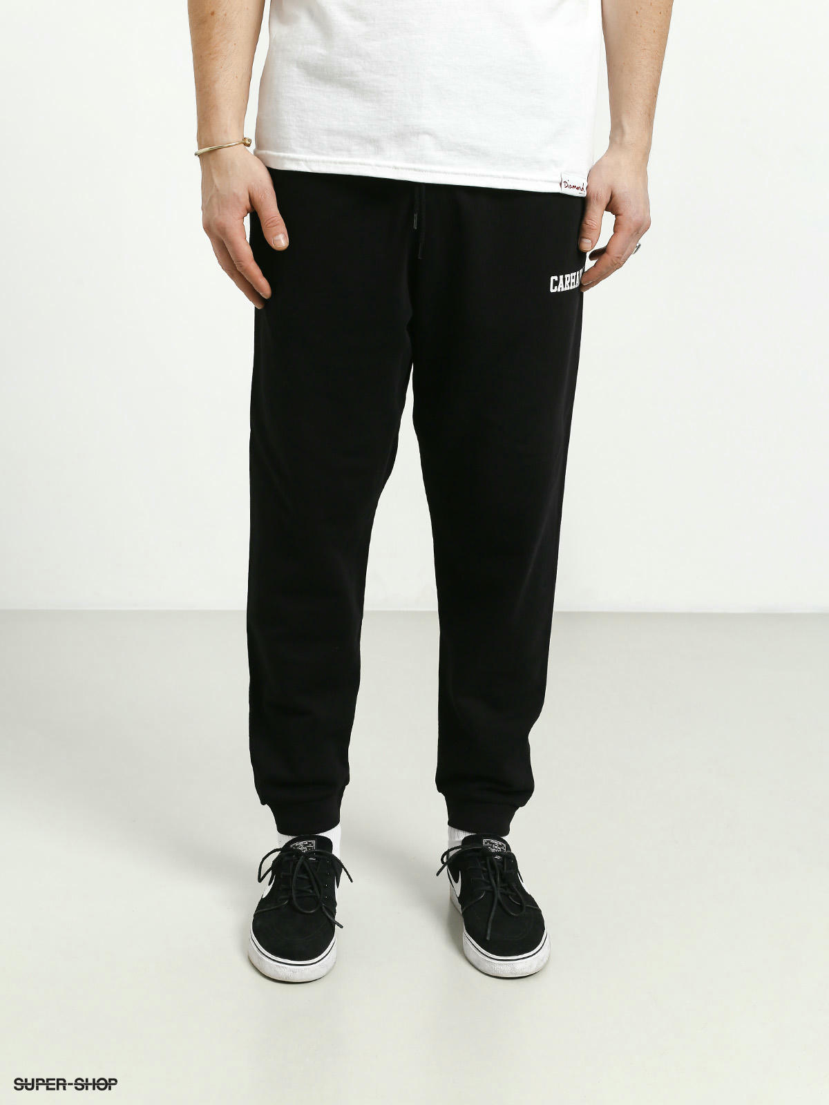 Carhartt WIP College Pants black white