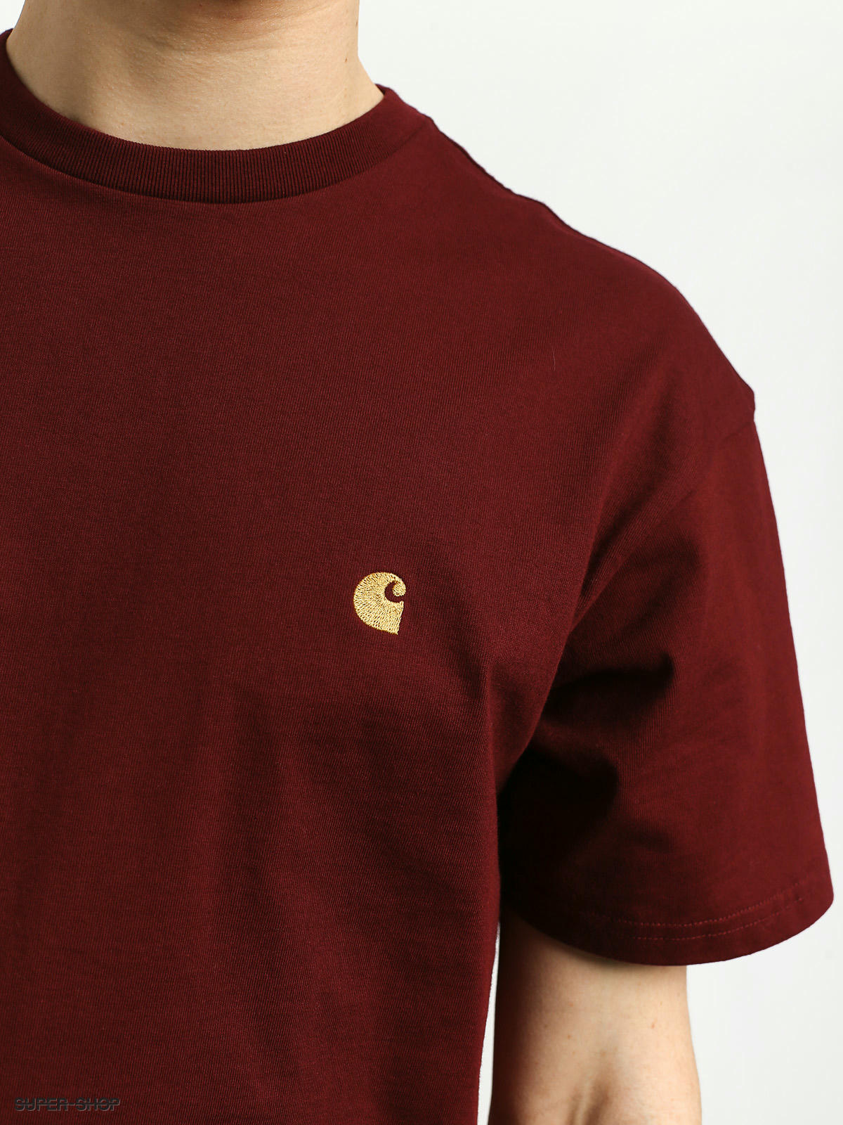 Cranberry Gold Heavy Weight Carhartt  Wip Chase T-Shirt