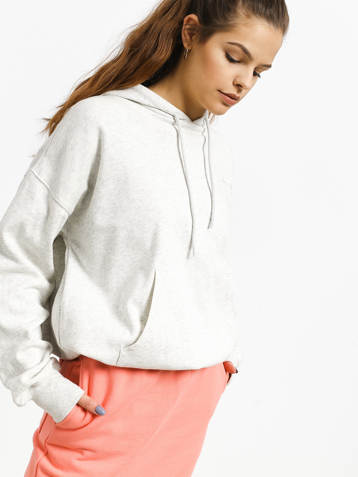 Stussy Violet French Terry HD Hoodie Wmn (ash heather)