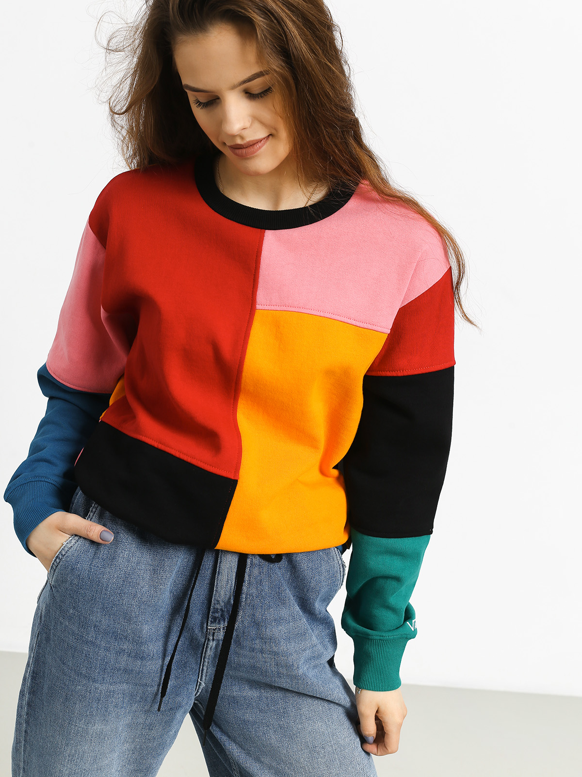 vans patchy crew sweatshirt
