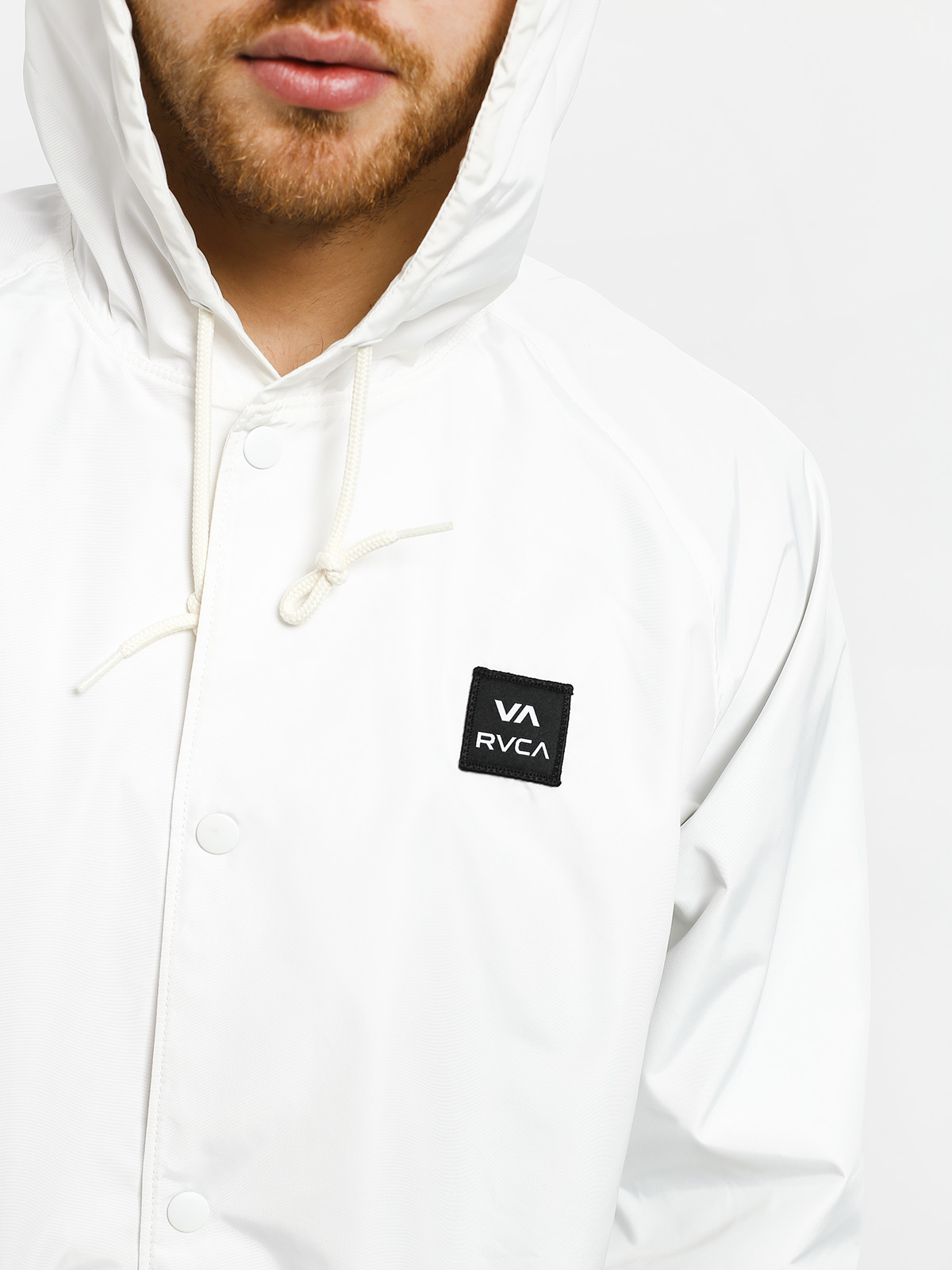 RVCA Va Hood Coach Jacket (antique white)