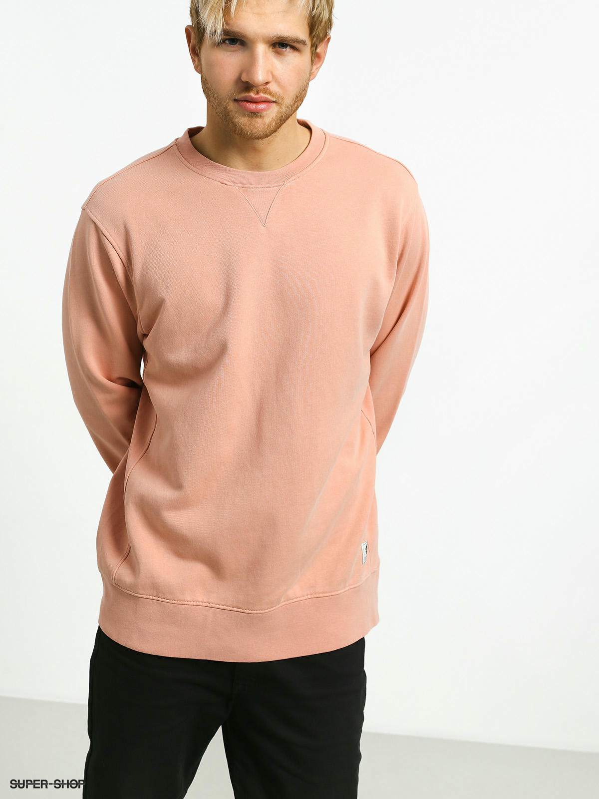 peach colour sweatshirt