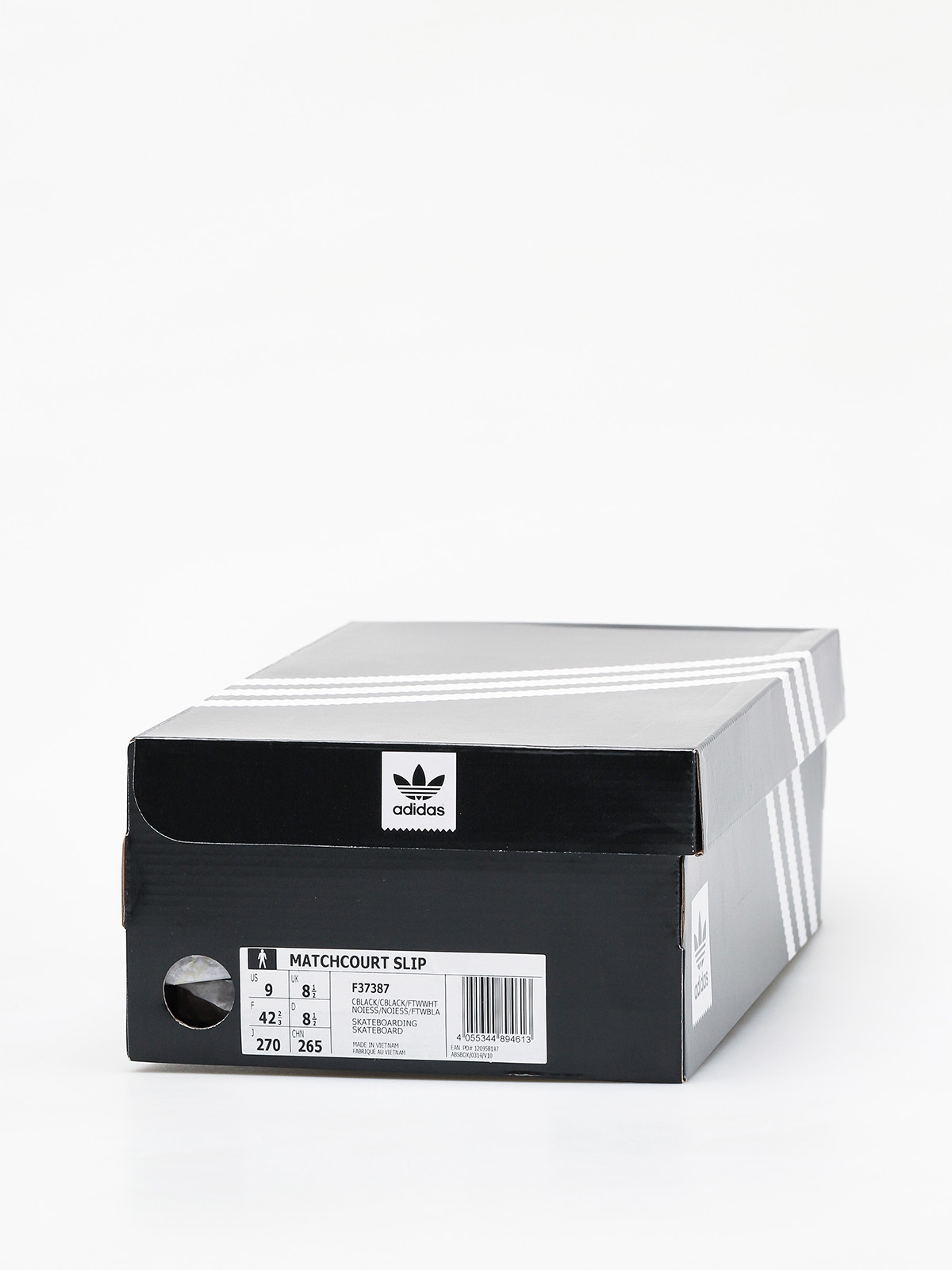 adidas Matchcourt Slip Shoes (cblack/cblack/ftwwht)