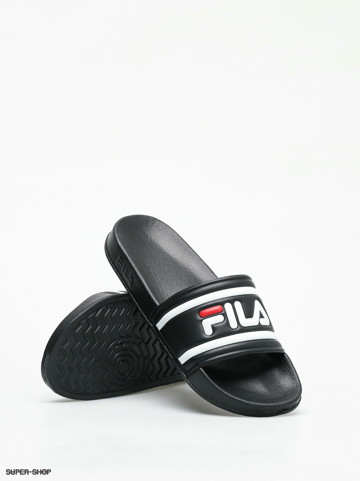 fila black flip flops