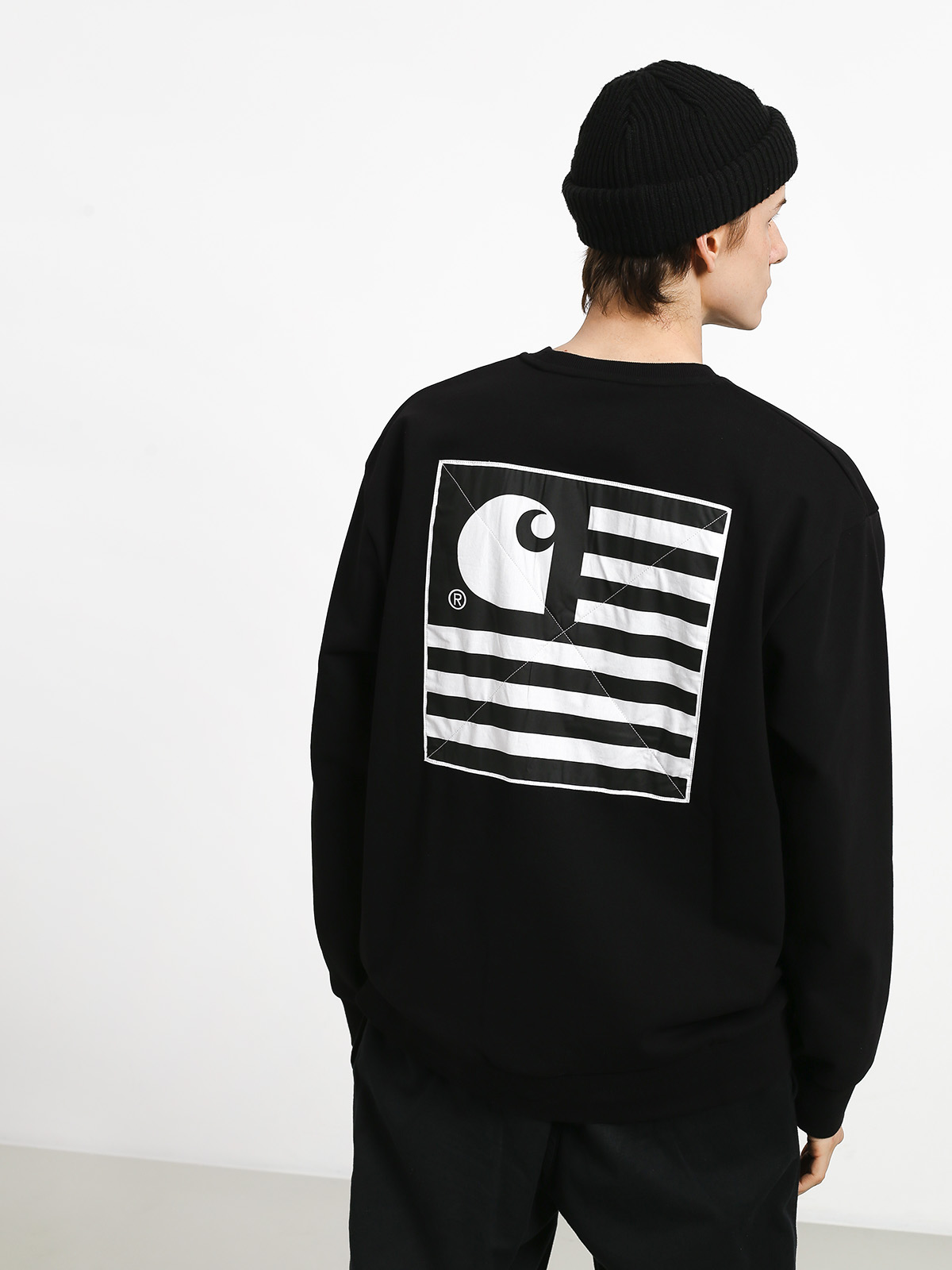 Carhartt WIP State Patch Sweatshirt (black)