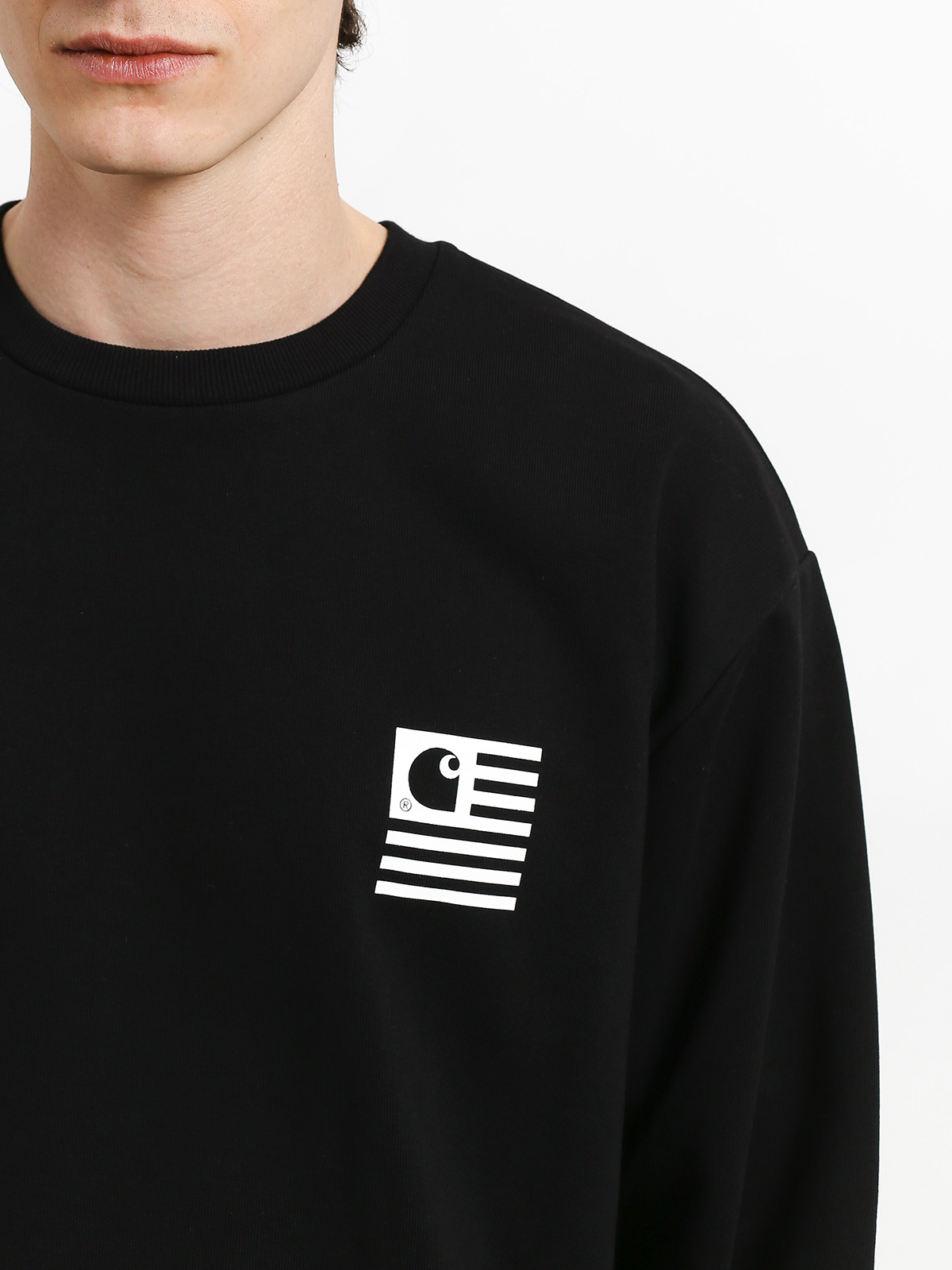 Carhartt WIP State Patch Sweatshirt (black)