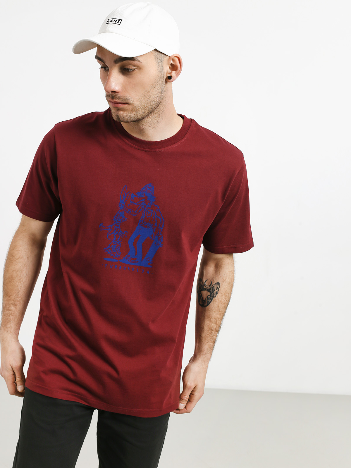 Turbokolor No Love T-shirt (burgund)