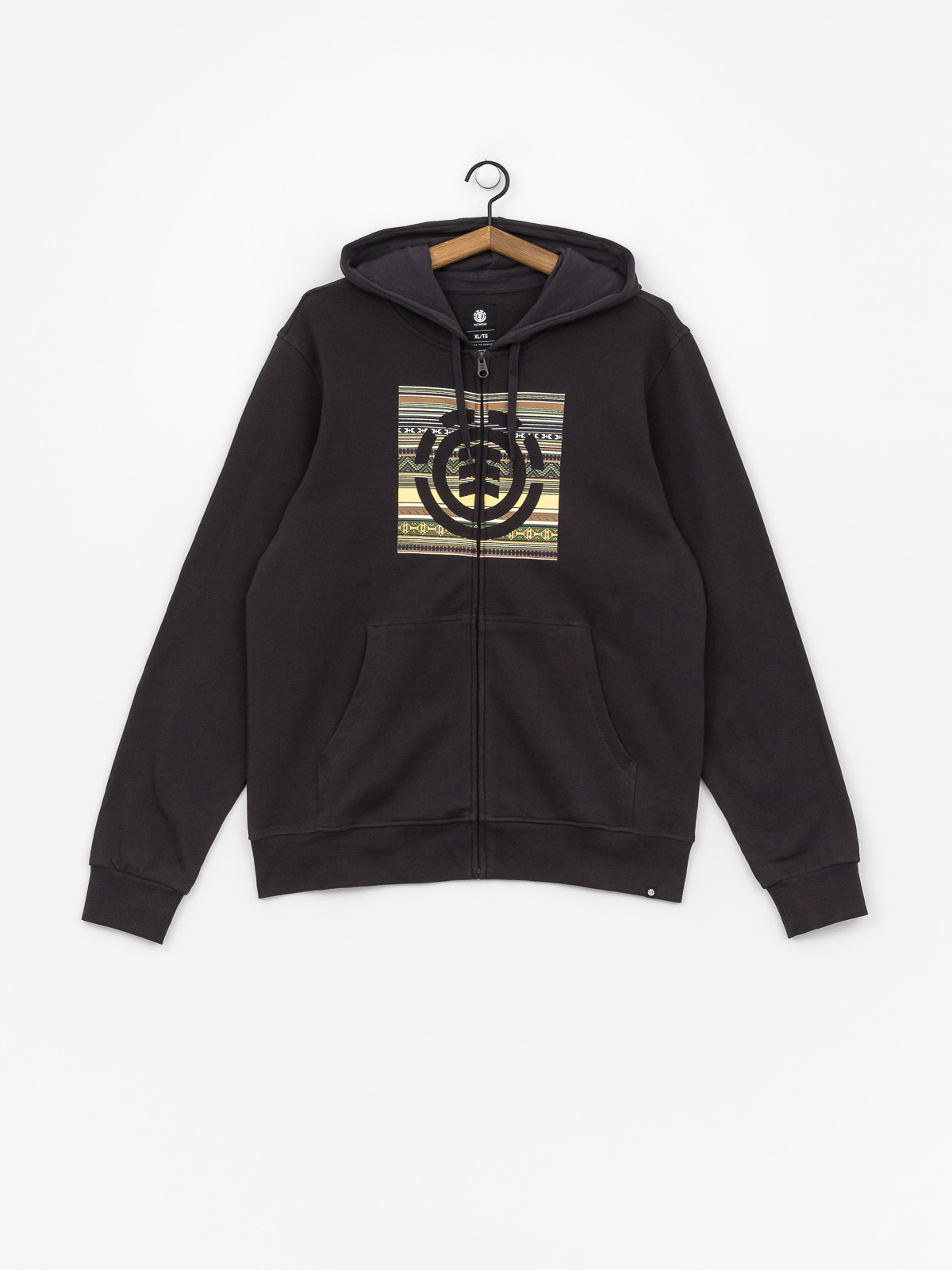 Element Indiana Logo Block ZHD Hoodie (off black)