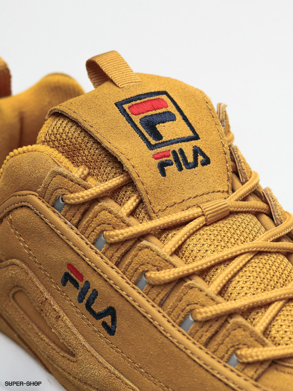 fila shoes gold and white