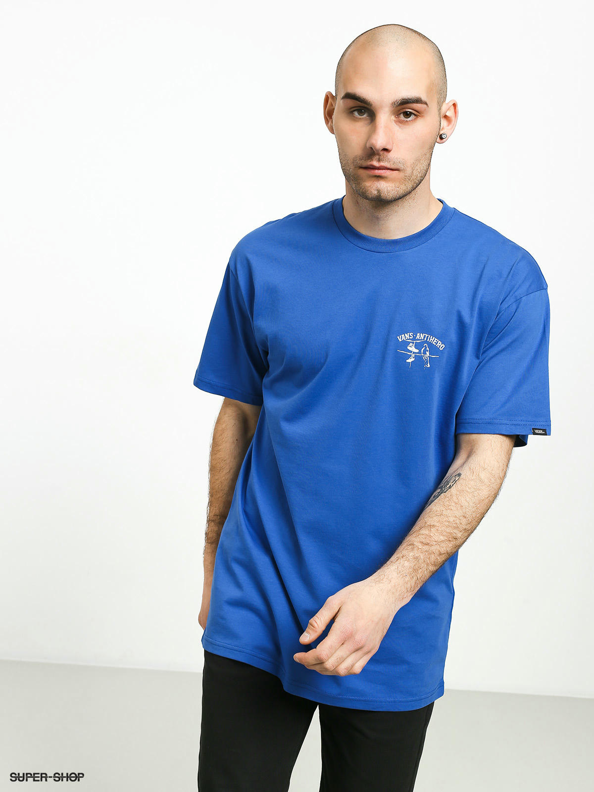 vans royal blue shirt