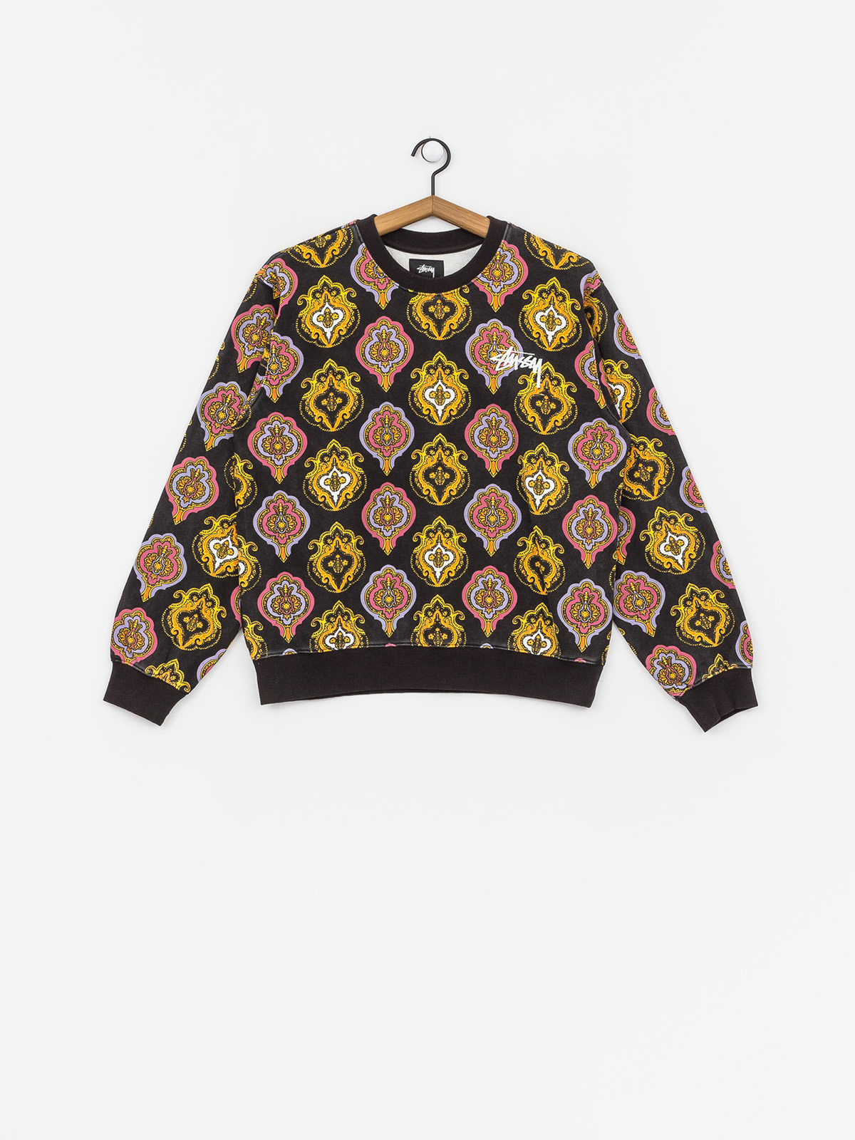 Stussy Wendel Paisley Terry Crew Sweatshirt Wmn (black)