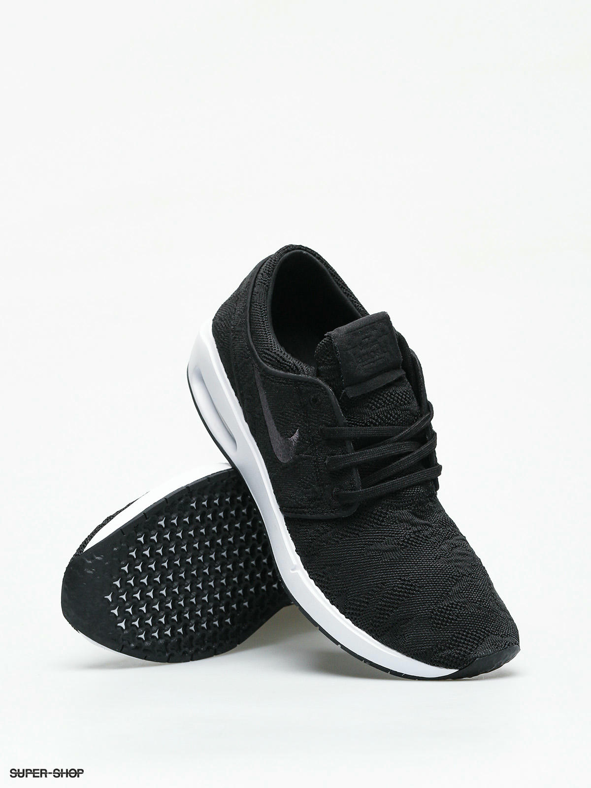 sb air max janoski 2 shoes - black / anthracite - white