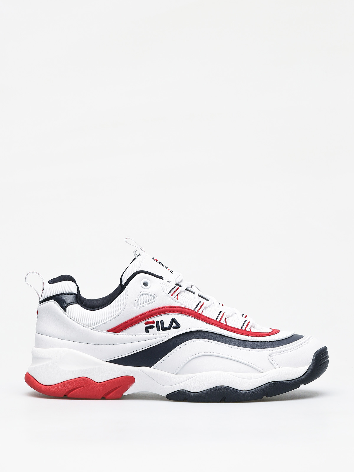Fila Ray F Low Shoes (white/fila navy/fila red)