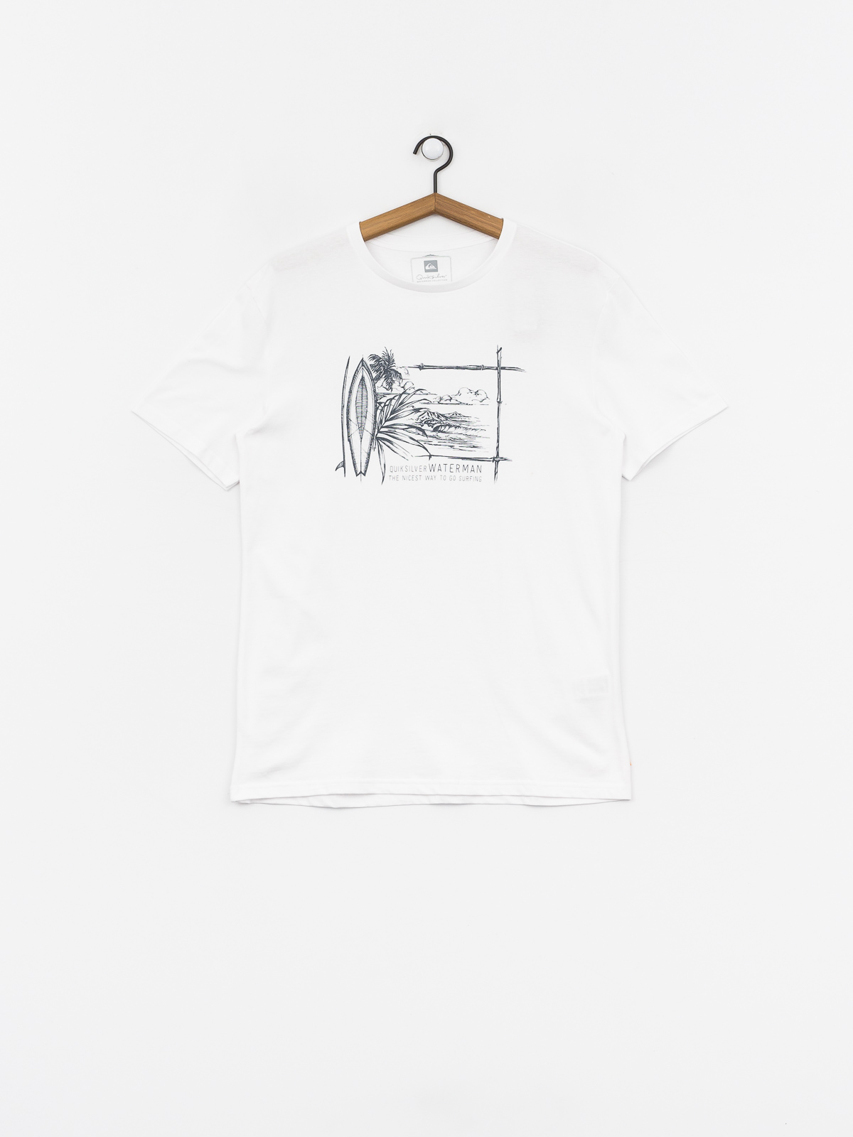 Quiksilver Waterman Simple Lines T-shirt (white)