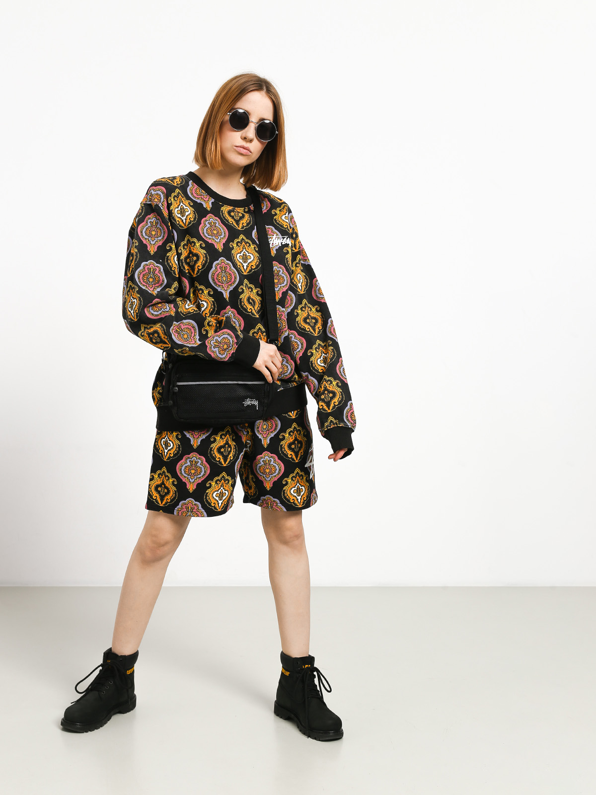 Stussy Wendel Paisley Terry Crew Sweatshirt Wmn (black)