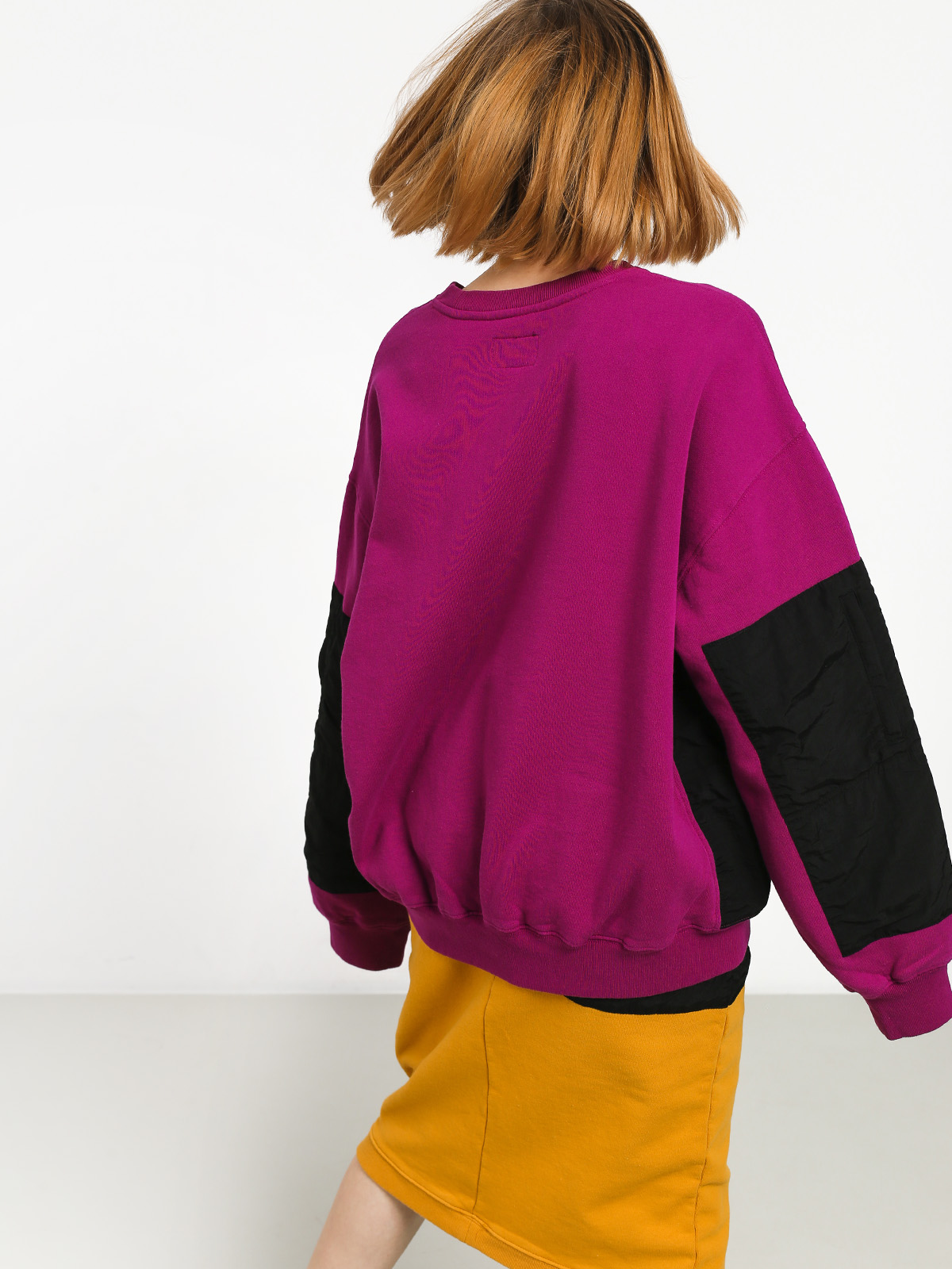 Stussy Simone Pocket Fleece Crew Sweatshirt Wmn (berry)