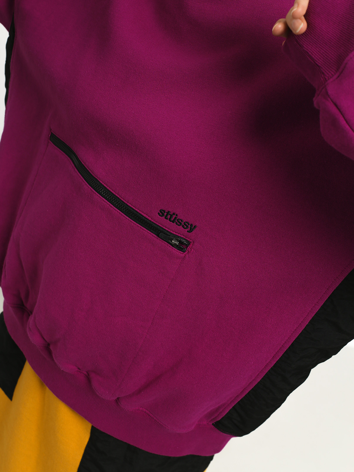 Stussy Simone Pocket Fleece Crew Sweatshirt Wmn (berry)
