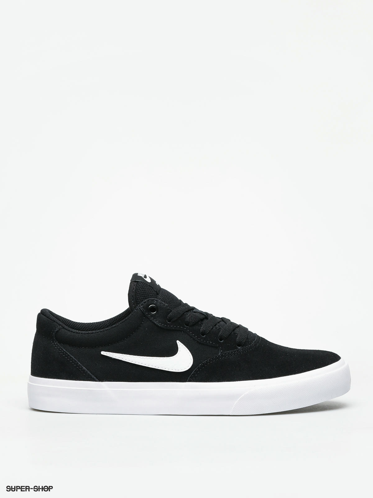 nike sb chron slr dark grey & white skate shoes